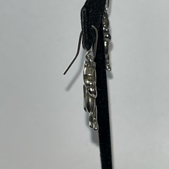 Disney Classic Winnie The Pooh Dangle Pewter Earrings vintage - Picture 3 of 9